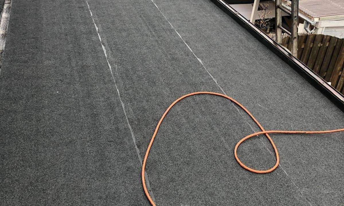 Renovatie van bitumen dak in 0222